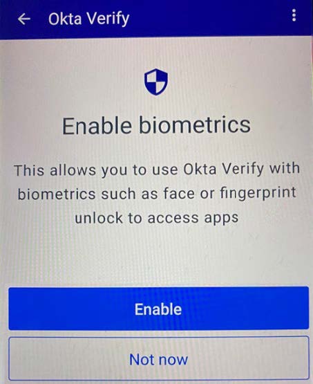 La imagen muestra ejemplo validación biométrica en el caso de Android