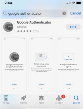 La imagen muestra ejemplo de la aplicación Google Authenticator, para Android o Apple