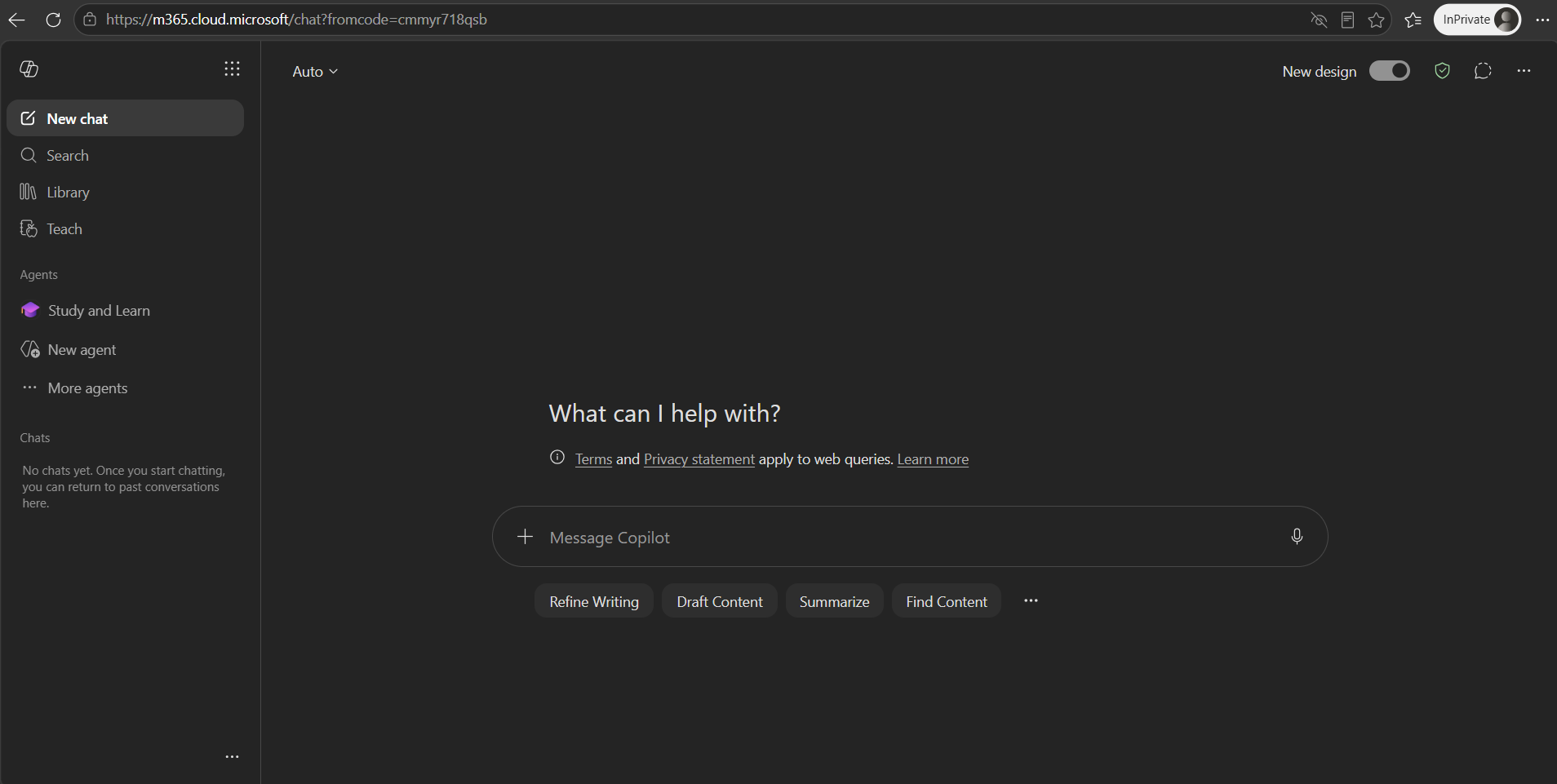 Pantalla inicial de Office 365