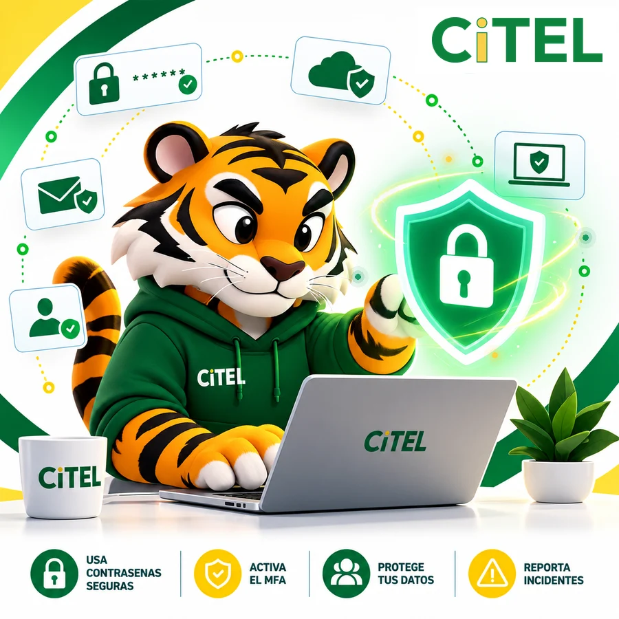 Tigre de la Inter con consejos de ciberseguridad